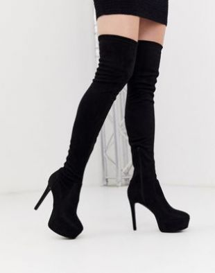 ASOS DESIGN - Kasey - Cuissardes avec semelles à plateforme | ASOS