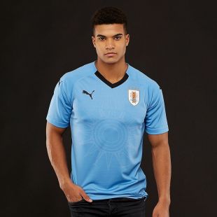 Maillot Puma Uruguay 2018 Domicile - Bleu clair / Noir