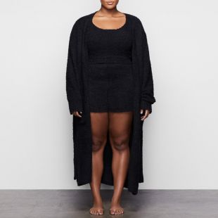 COZY KNIT ROBE  | ONYX