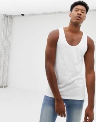 ASOS DESIGN Tall - Débardeur en coton bio - Blanc | ASOS