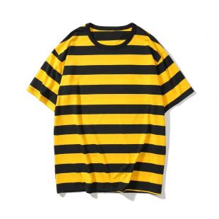 2018 NEW TOP KANYE WEST OVERSIZE Black white red yellow Stripes men Short sleeve t shirt hip hop Fashion casual Cotton Tee M XL - AliExpress