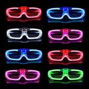 25 Packs LED Glasses Easter Party Supplies ,5 Neon Colors Glow in the dark,3 Light Modes Light up Glasses Toys Party Supplies for kids Adults Glow Glasses Fit Christmas Valentine's Day Cosplay