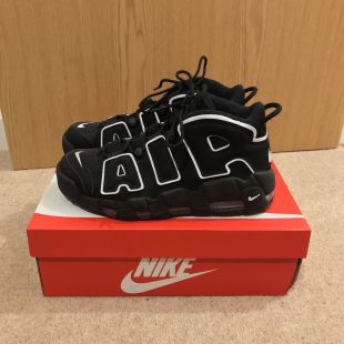 Nike Air More Uptempo (Black / White Black) size US 8.5 RARE