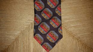 Cravate vintage des années 1970 cravate des années 1970 Tie cravate large cravate Mod Mod cravate cravate psychédélique impression géométrique cravate Polyester Julius Sacramento
