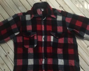 années 1960 Woolrich laine bûcheron chemise veste à carreaux