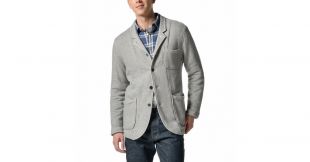 Albermarl Knit Blazer   Gray Heather by Grayers