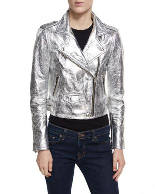 IRO - Iro Axelle Metallic Leather Motorcycle Jacket