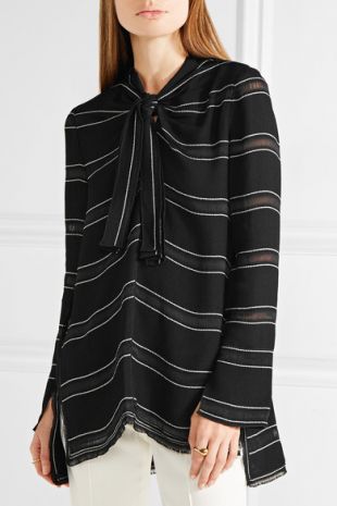 blouse à rayures