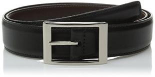 Torino Leather Co. Men's Reversible 33MM w/Aniline Leather, Black/Brown, 34