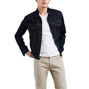 Levi's Men's Original Trucker Jacket, Rinse, Medium