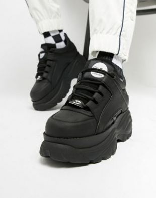 Buffalo Classic chunky sole trainers in black | ASOS