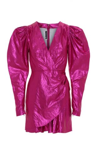 Pink Lamé Mini Dress