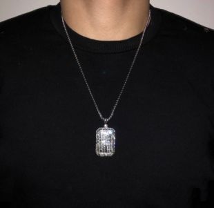 Chaîne Plaque militaire argenté | COFFEE SILVER