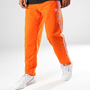 adidas - Pantalon Jogging A Bandes Firebird ED7015 Orange Fluo Blanc - LaBoutiqueOfficielle.com