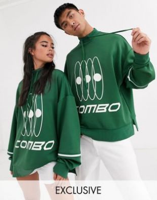 COLLUSION - Sweat-shirt unisexe oversize avec fermetures éclair et imprimé | ASOS