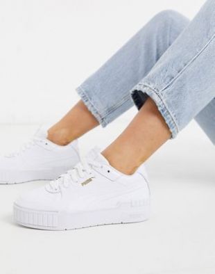 Puma Cali Sport chunky trainers in white | ASOS