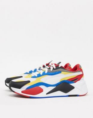 Puma - RS-X3 Puzzle - Baskets - Rouge multicolore | ASOS
