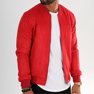 Classic Series - Veste Zippée Suédine MS3123 Rouge - LaBoutiqueOfficielle.com