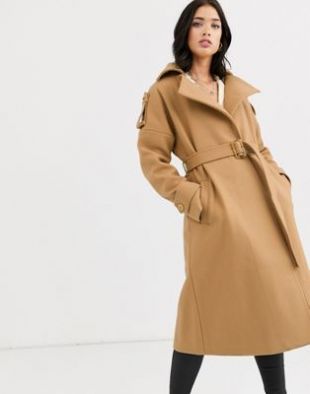 Fashion Union - Manteau croisé à ceinture | ASOS