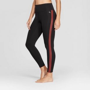 Striped  Leggings   Black/Port Royale