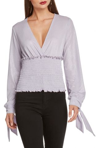 Purple Smocked Top
