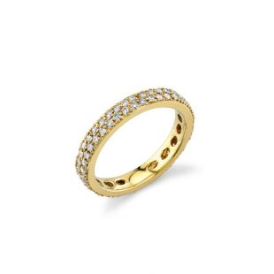 Pavé Diamond Medium Eternity Band