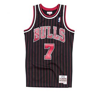 Mitchell & Ness Toni Kukoc 1995–96 Chicago Bulls Alternate Swingman Jersey pour Homme, Homme, Noir, Large