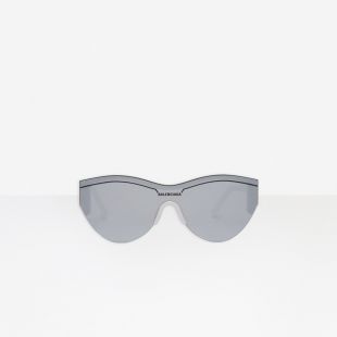 White/Silver Ski Cat Sunglasses