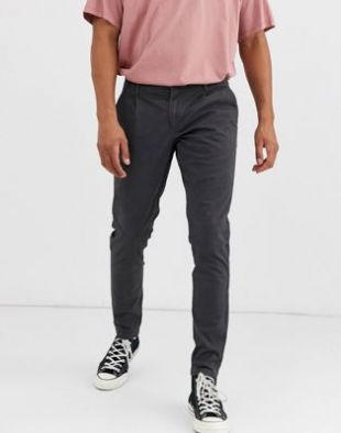 Only & Sons - Pantalon chino skinny - Gris | ASOS