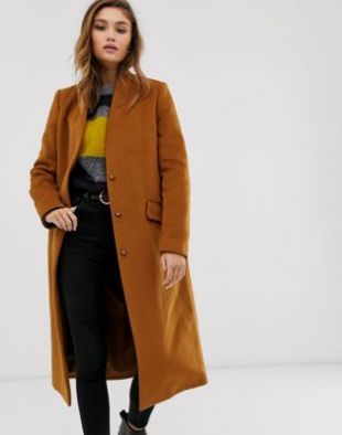 ASOS DESIGN - Manteau long sans col | ASOS