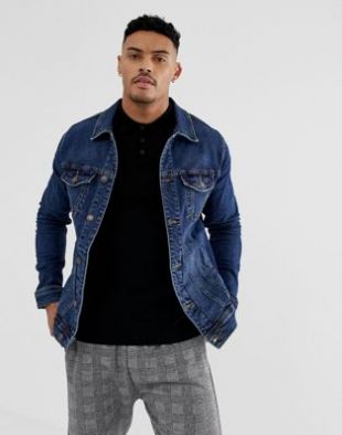 Pull&Bear - Veste en jean - Bleu | ASOS