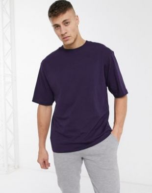 River Island - T-shirt oversize - Violet | ASOS