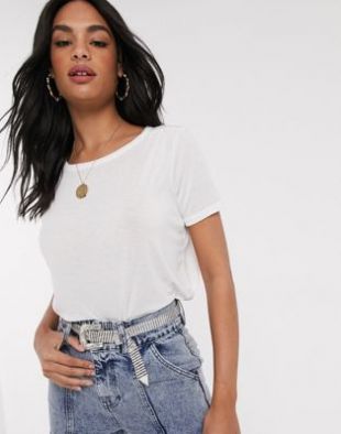 Haut Femme River Island Blanc Boutonné - Manches 3/4 - Taille 12 - Neuf Sans étiquette