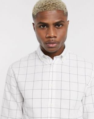 Celio - Chemise à carreaux - Blanc | ASOS