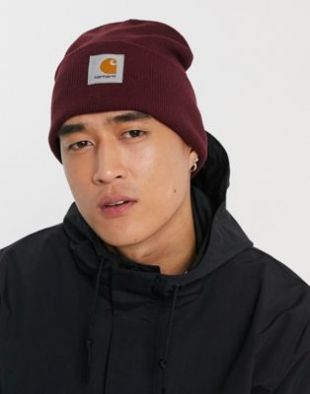 Carhartt WIP - Watch - Bonnet - Rouge merlot | ASOS