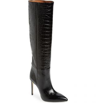 Croc­o­dile Ef­fect Boots