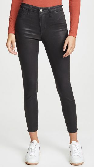 L'agence - Coated Skinny Jeans