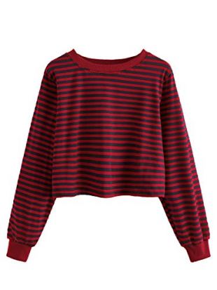 Striped Ribbed Crop Top