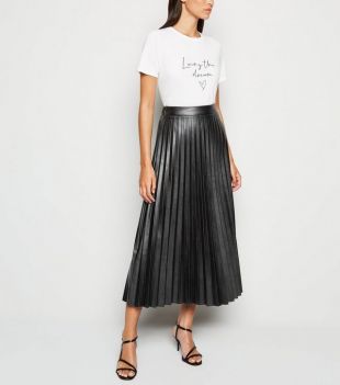 Pleated Midi Skirt
