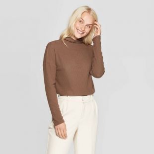 Long Sleeve Turtleneck Top