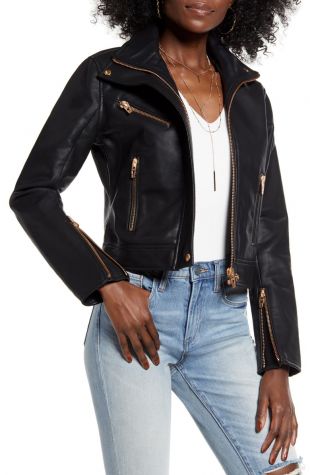 Faux Leather Jacket