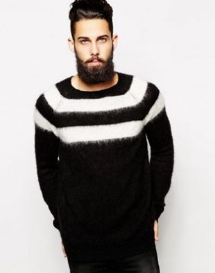 ASOS Stripe Jumper with Mohair | ASOS