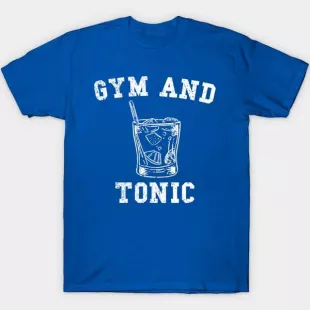 Fun Gym and Tonic distressed design T-Shirt