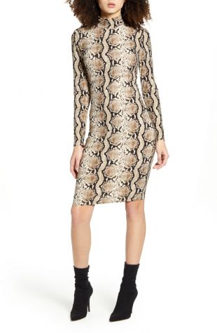 Leith snake print clearance dress