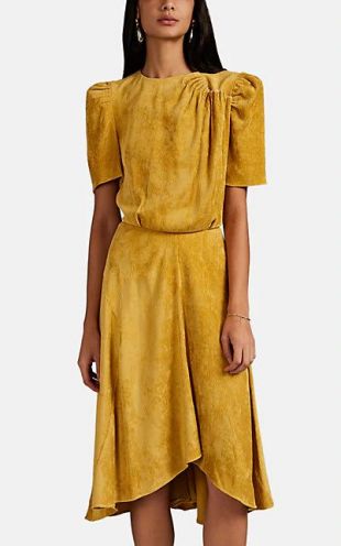 Yellow Corduroy Dress