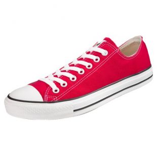 Chuck Taylor All Star Lo Top Red Canvas Shoes