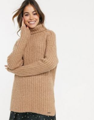 Longline  High Neck Jumper