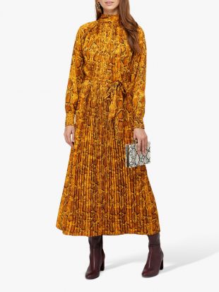 Snake Print Trapeze Dress