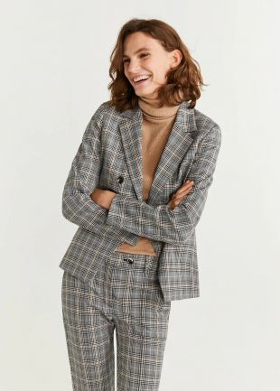 check tux slim suit pants