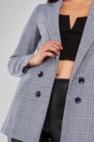 Check blazer